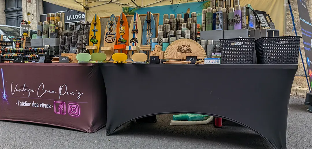 Custom trade show table cover